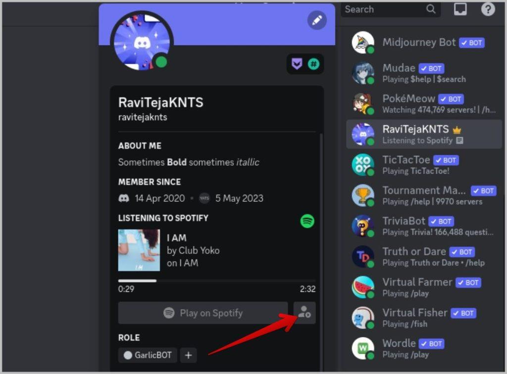 DiscordでSpotifyのステータスを表示する方法