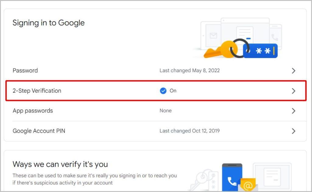 Googleからバックアップコードを生成する方法