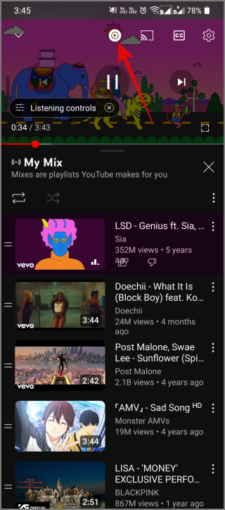 YouTube の記号とアイコンの意味