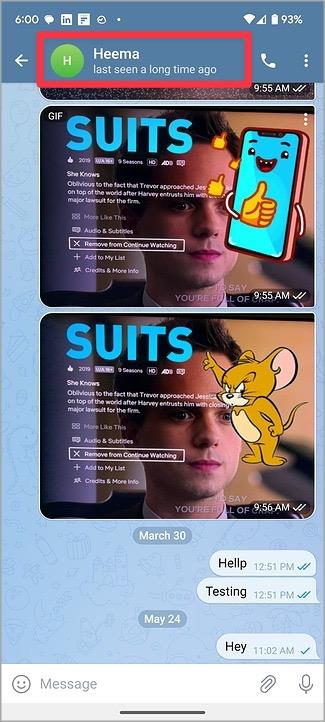 Telegram で誰かがあなたをブロックしたかどうかを知る方法