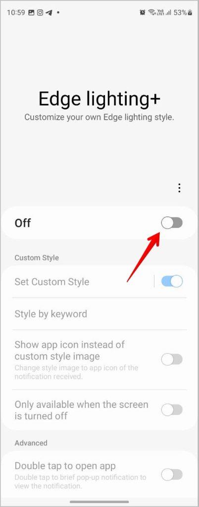 Samsung Galaxy スマートフォンでエッジ ライティングを使用する方法