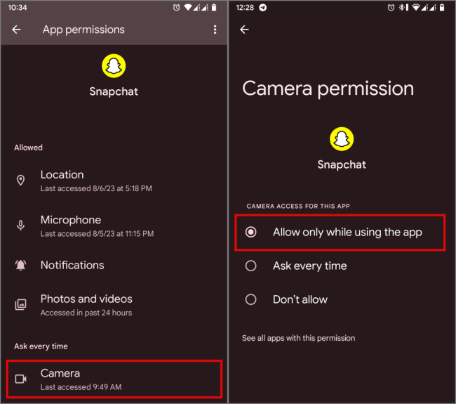 Android で Snapchat がカメラにアクセスできない場合の 7 つの修正