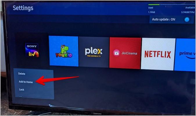 Samsung スマート TV でアプリを追加、削除、管理する方法