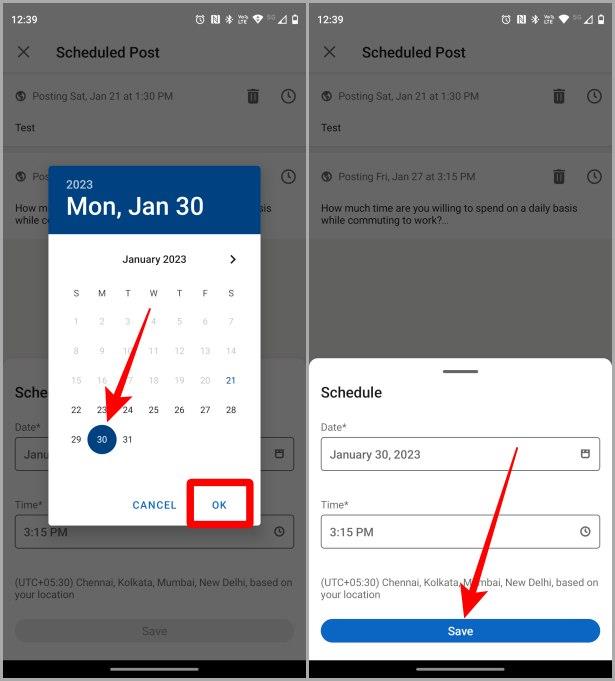 LinkedIn でネイティブに投稿をスケジュールする方法 (Web およびモバイル)