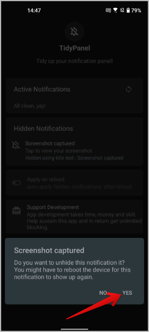 Android で永続的な通知を非表示にする方法