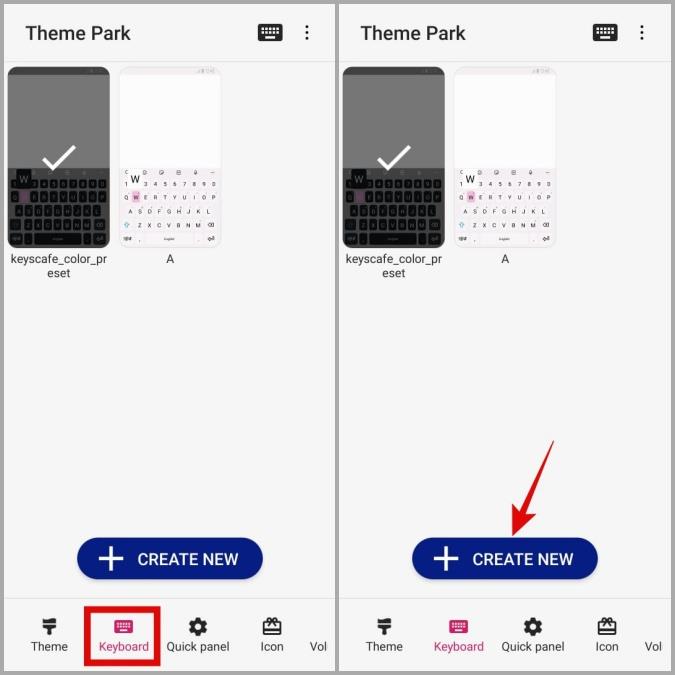 Good Lock モジュールを使用して Samsung キーボードのテーマを変更する方法