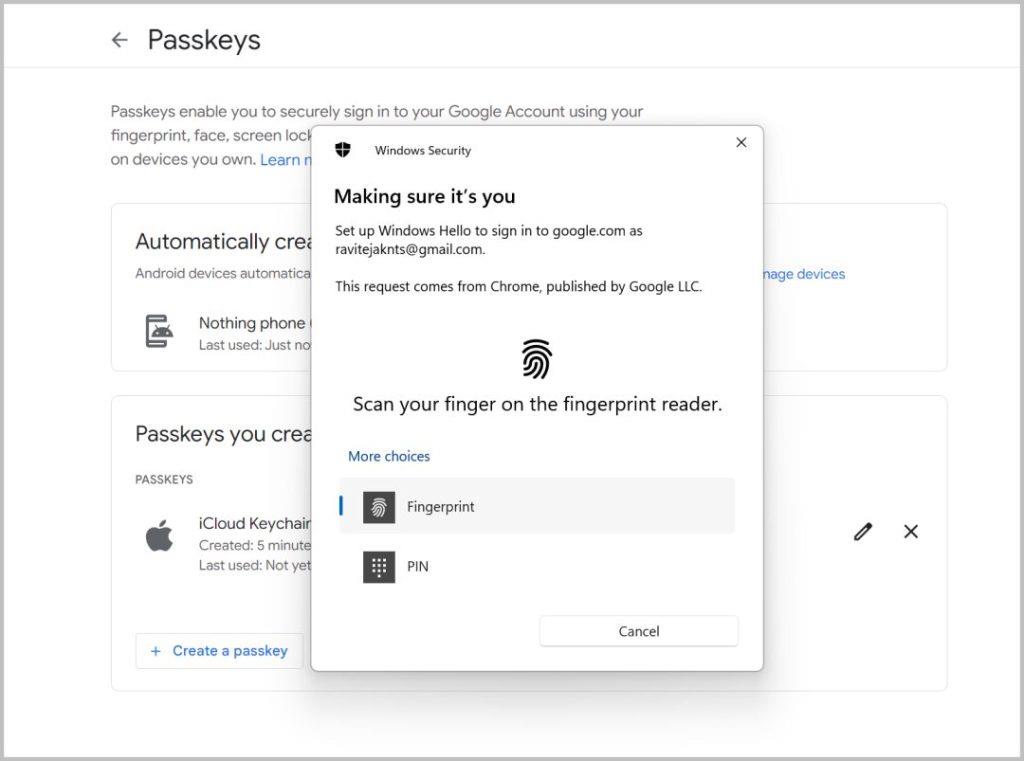 デスクトップとモバイルで Google パスキーを設定する方法