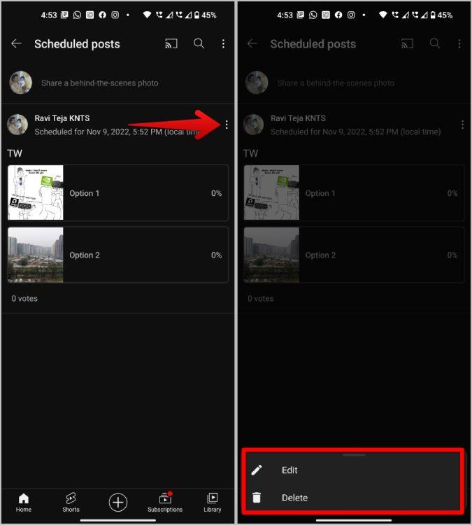 YouTube で画像を使用したコミュニティ投票を作成する方法