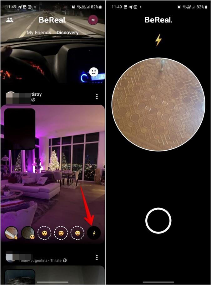 BeReal絵文字を変更または削除する方法
