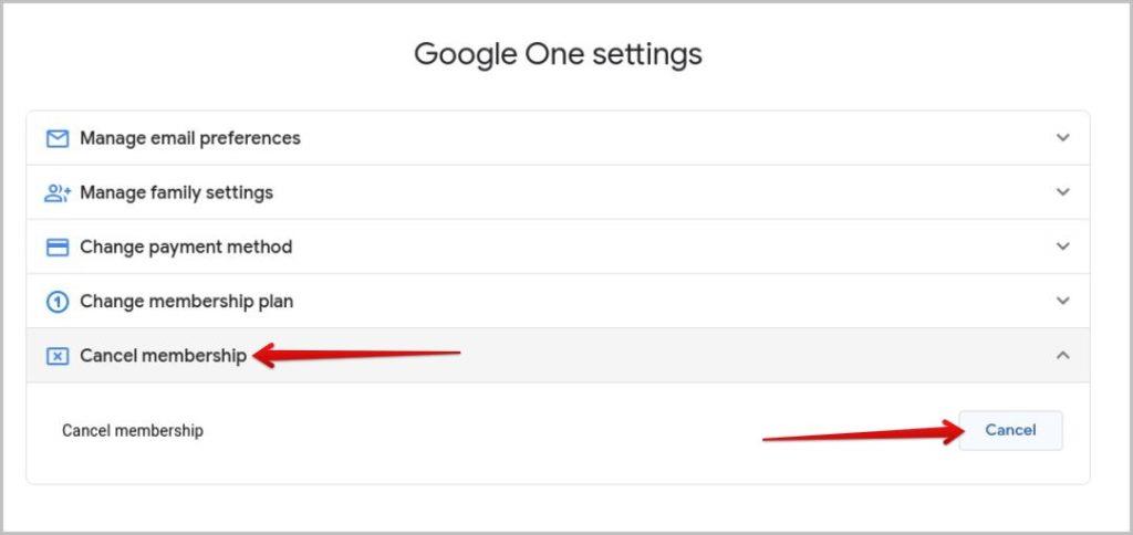 Google One の定期購入をキャンセルするとどうなるか