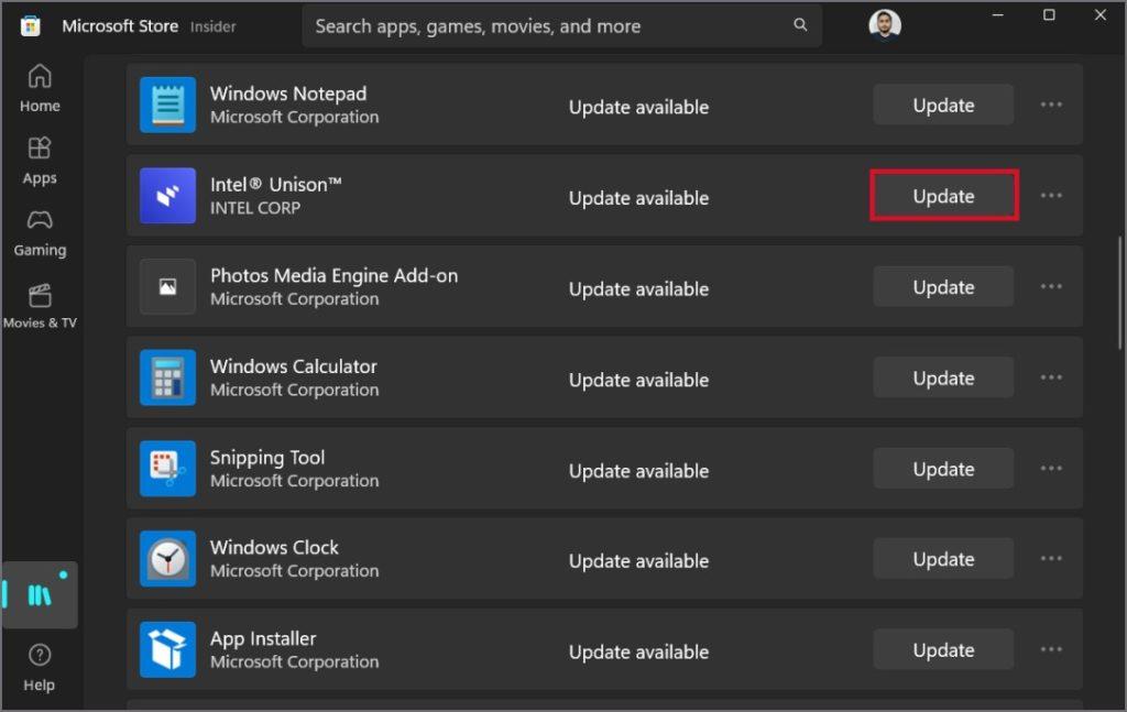 Windows 11 で携帯電話への接続時に Intel Unison がスタックする場合の 11 の修正