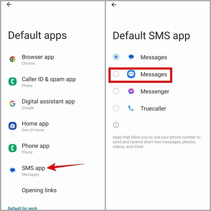 Samsung Galaxy 携帯電話でデフォルトのアプリを設定または変更する方法