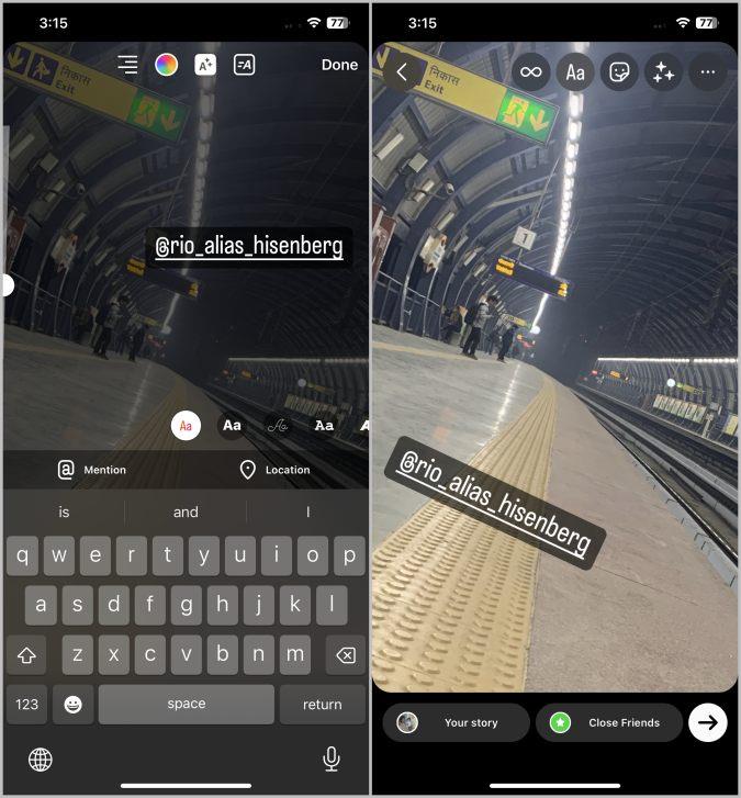 Instagram ストーリーで誰かにメンションする 5 つの方法