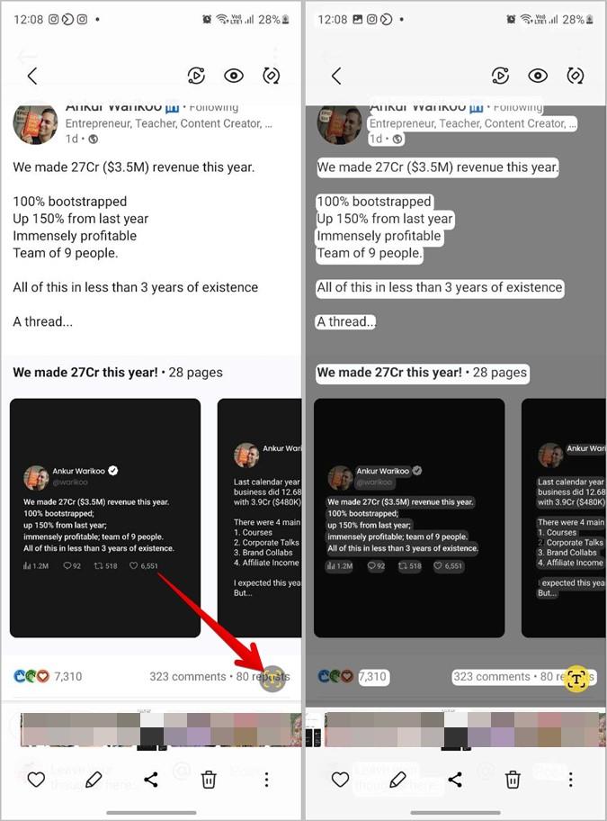 LinkedIn 投稿からテキストまたは URL をコピーする方法