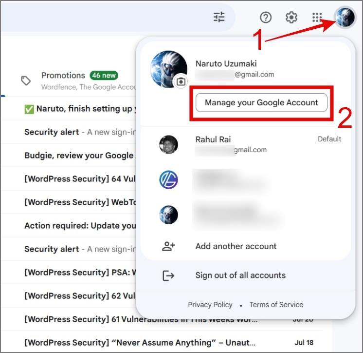 Gmail アカウントを完全に削除する方法