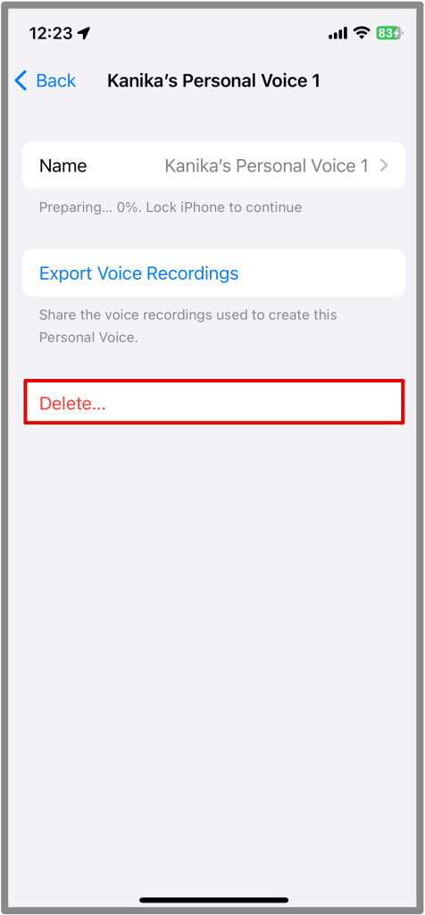 iPhone でパーソナルボイスを設定して使用する方法