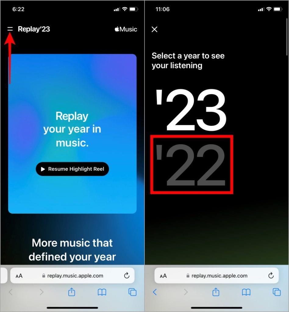 Apple Music リプレイを見つけて共有する方法