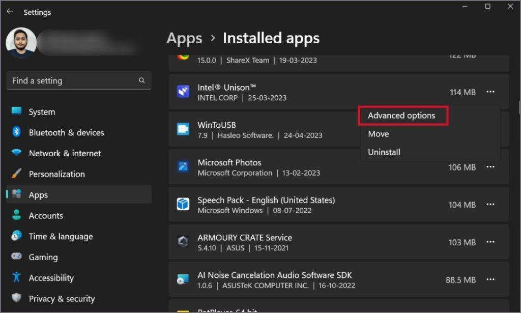 Windows 11 で携帯電話への接続時に Intel Unison がスタックする場合の 11 の修正