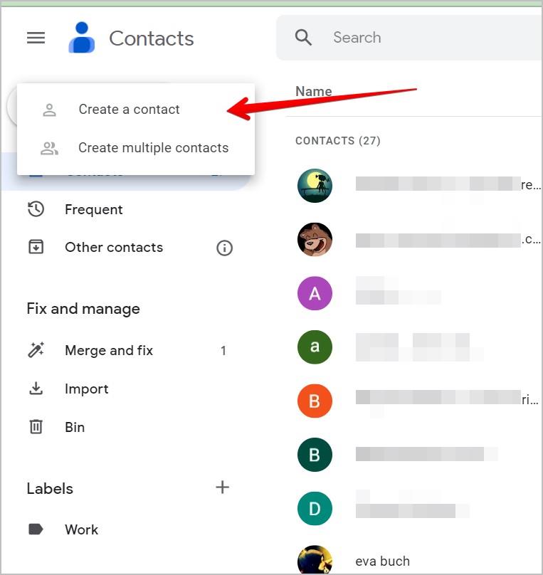 Gmailの連絡先リストにメールを追加する方法