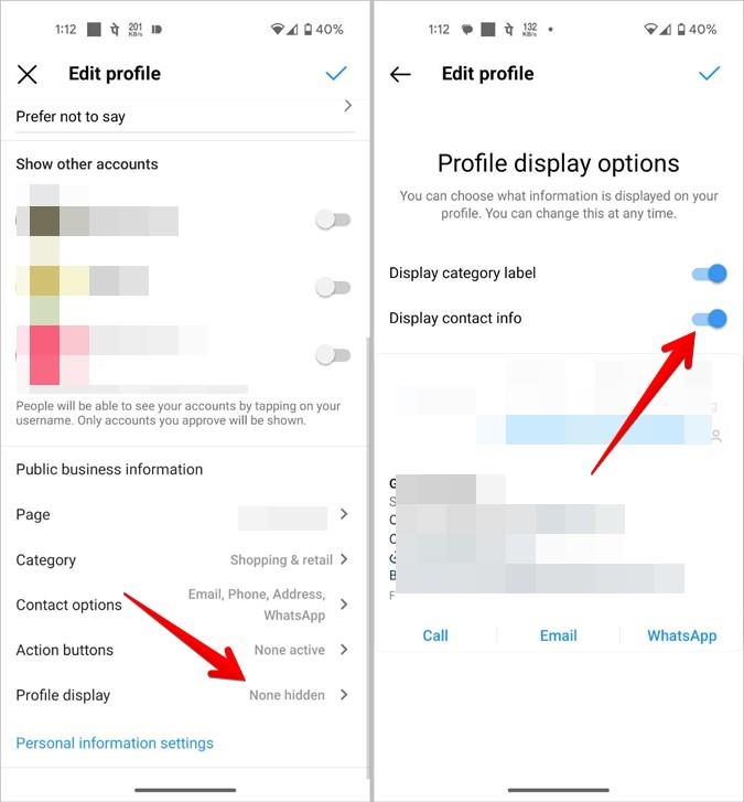 Instagramアカウント、プロフィール、またはストーリーにメールを追加する方法