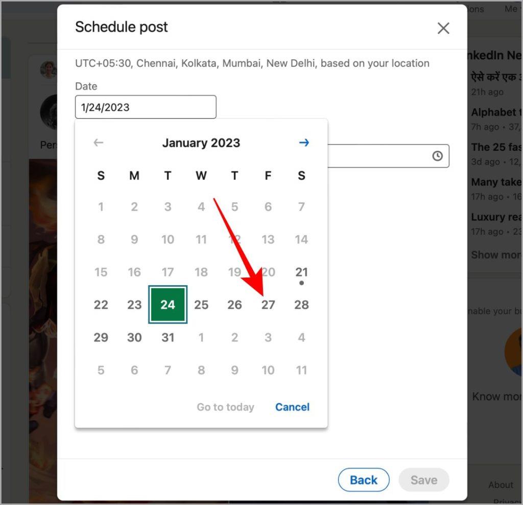 LinkedIn でネイティブに投稿をスケジュールする方法 (Web およびモバイル)