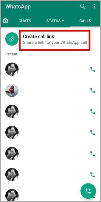 WhatsApp で通話リンクを作成して共有する方法
