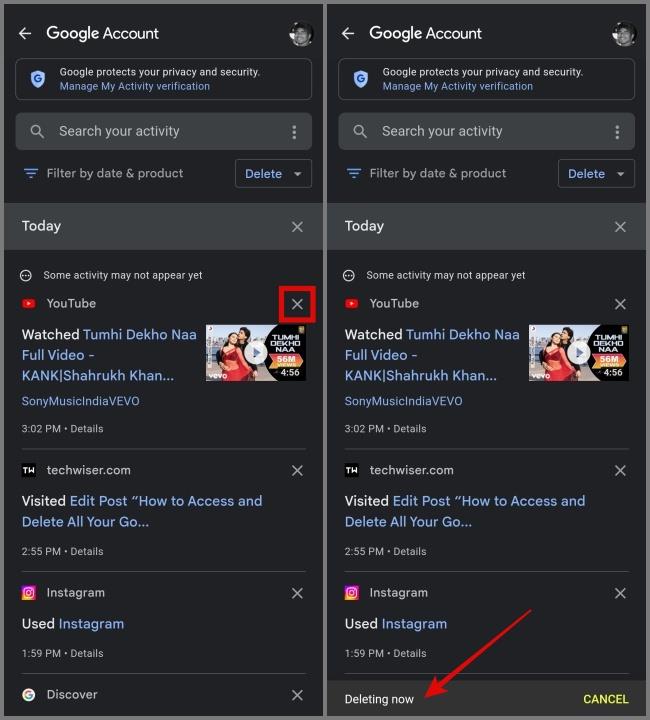 すべての Google アクティビティにアクセスして削除する方法
