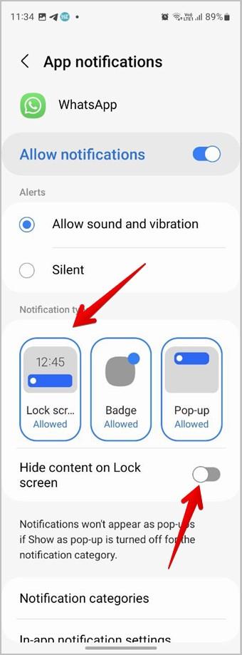 ロック画面とホーム画面で WhatsApp の通知を受け取る方法