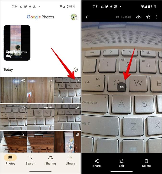 Google フォトのさまざまな記号やアイコンの意味
