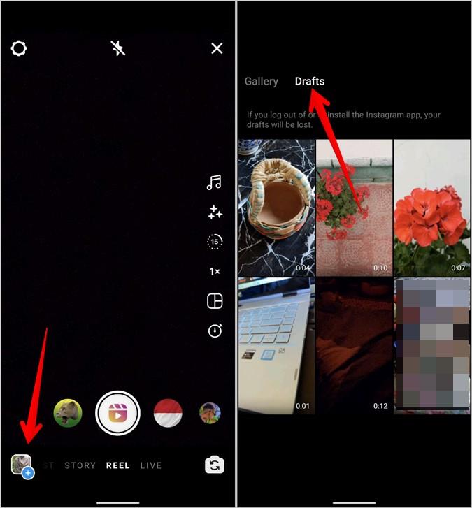 Instagram リールでクリップを編集する方法