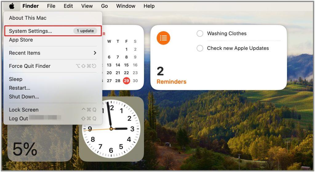 macOS Sonoma でウィジェットを追加およびカスタマイズする方法