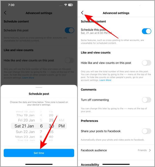 Instagramアプリで投稿とリールを無料でスケジュールする方法