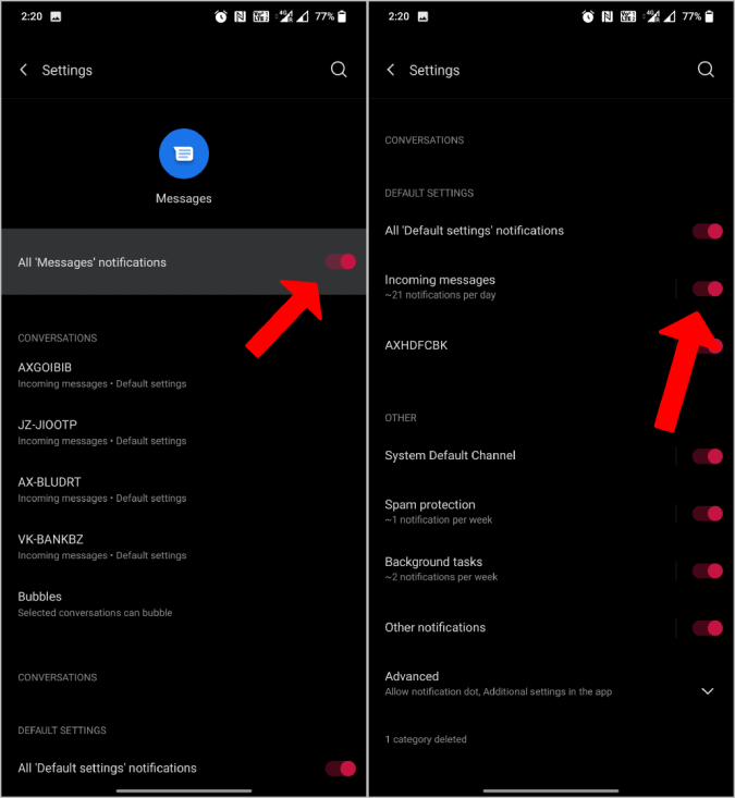 Android で機能しないテキスト メッセージ通知を修正する 16 の方法