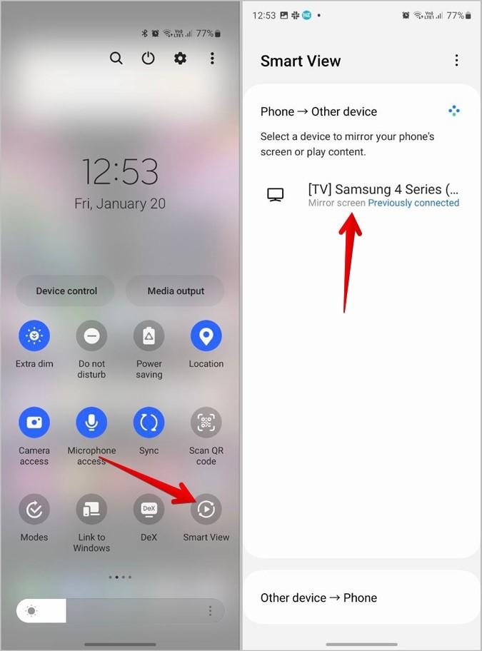 Android および iPhone から Samsung TV で写真を表示する方法