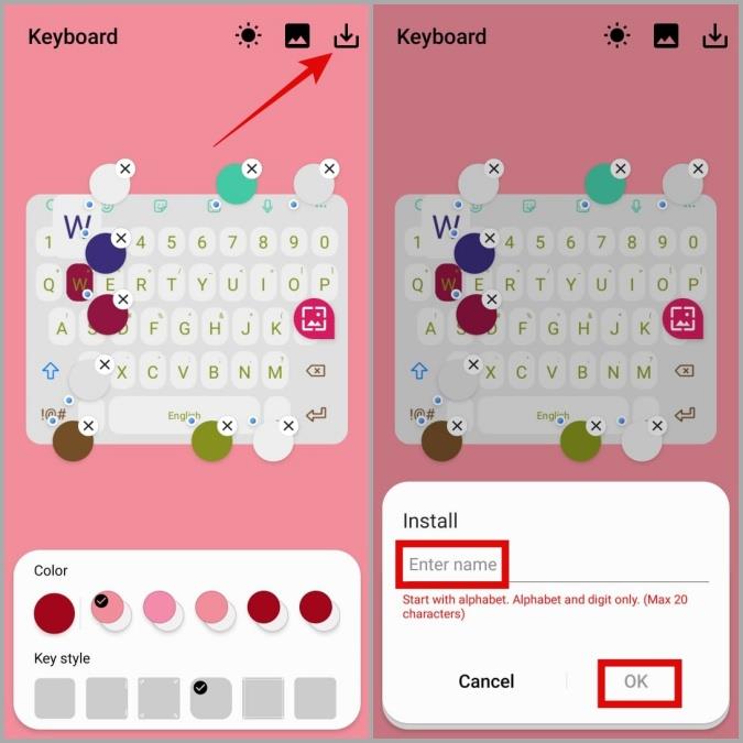 Good Lock モジュールを使用して Samsung キーボードのテーマを変更する方法