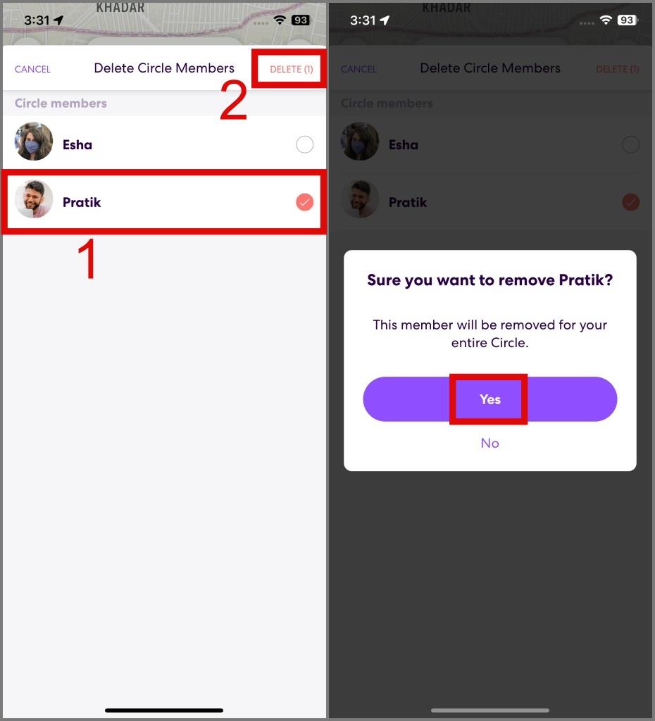 Life360 サークルを退会する方法