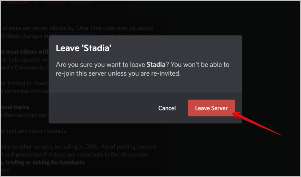デスクトップとモバイルの Discord でサーバーを退会または削除する方法