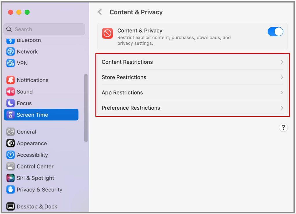 MacBookでペアレンタルコントロールを設定する方法