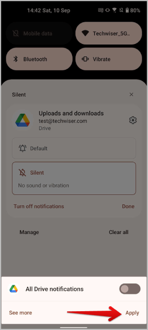 Android で永続的な通知を非表示にする方法