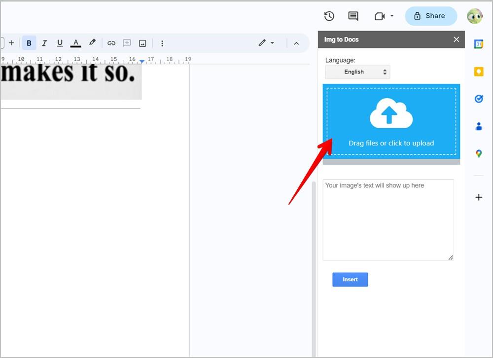 Google ドキュメントで画像をテキストに変換する 4 つの方法