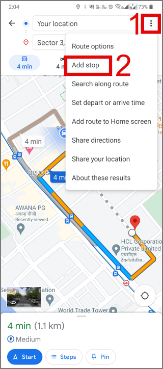 Google マップで複数の停留所があるルートを計画する方法