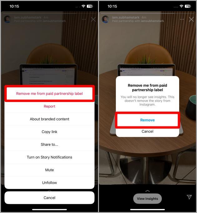 Instagramの投稿、リール、ストーリーに有料パートナーシップラベルを追加する方法