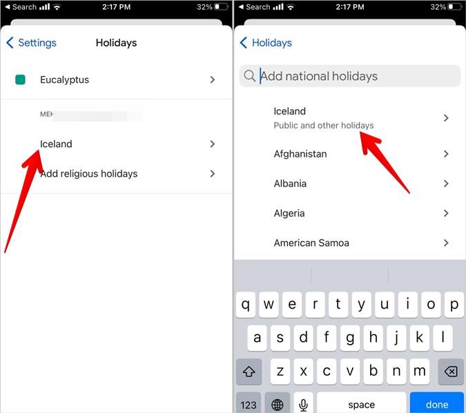 Google および Samsung カレンダーに祝日を追加/削除する方法