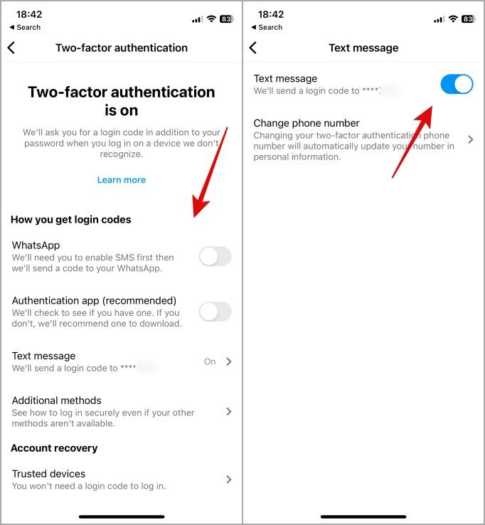Instagramアカウントから電話番号を削除する方法