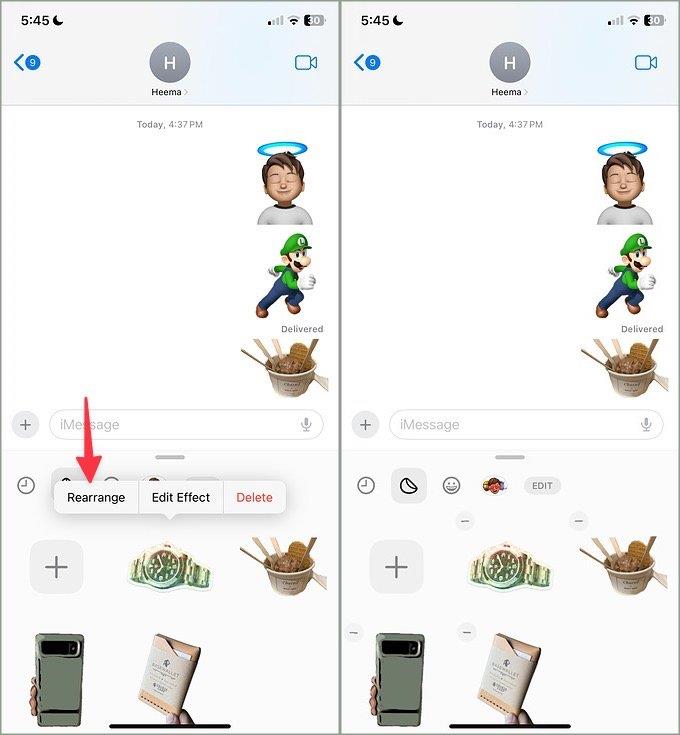 iPhoneでライブステッカーを作成して使用する方法