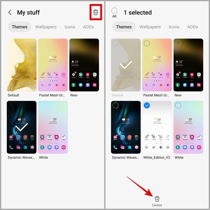 Samsung Galaxy 携帯電話のテーマを変更する方法