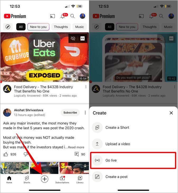 モバイルで YouTube で一緒にライブ配信する 2 つの方法