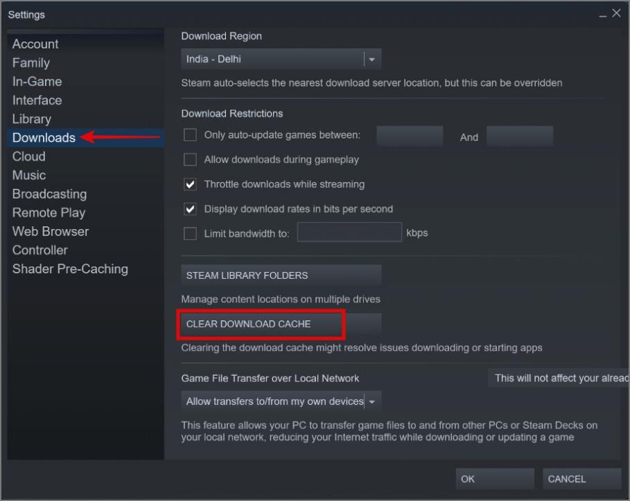 Steam でゲームのダウンロード速度が遅い場合の 13 の方法