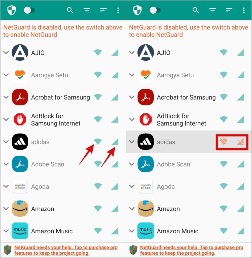 Samsung Galaxy Phone で特定のアプリのモバイル データまたは Wi-Fi アクセスをオフにする方法