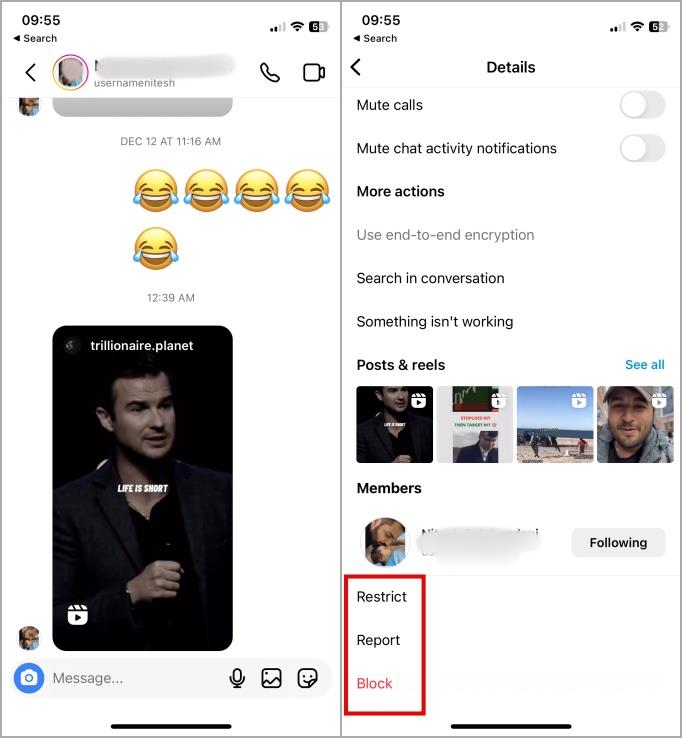 Instagram のブロック、報告、制限: いつ、どのように使用するか